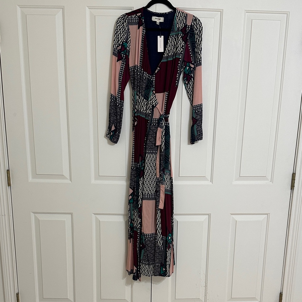 Anthropologie Wrap Maxi Dress
